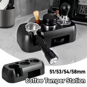 ABS Coffee Tamper Station 51/53/54/58mm Multifunctional Espresso Tamper Holder Coffee Portafilter Rack Tamper Storage Base