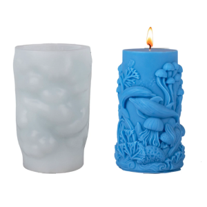 Sinh vật biển khuôn silicon chủ đề cho sô cô la xà phòng làm thủ công dập nổi xi lanh khuôn silicon dụng cụ làm bánh