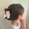 New Kawaii Kuromi My Melody Cinnamoroll Hair Clip Coiled Hair Clip Cartoon Cute Hair Accessories Accessory. 