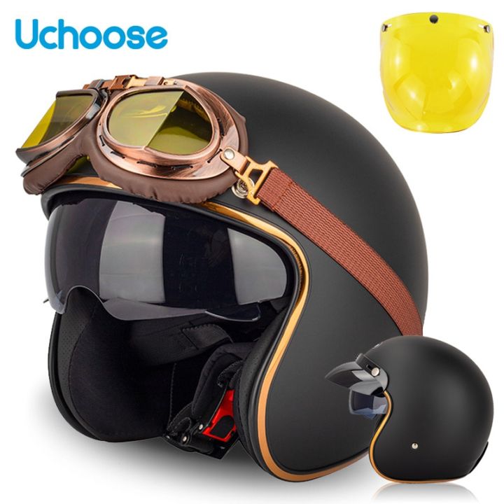 Hot Sell Motorcycle Helmet Chopper Retro Casco Vintage Open