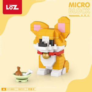LOZ IDEAS Micro Block Cute Animal Pet Panda Bunny Rabbit Penguin Animal Gift Decoration Building Brick Toy Boy Girl 萌宠动物