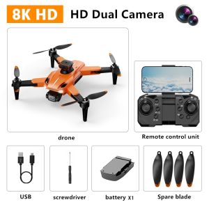 Dual Camera Drone P11 Pro 5Km Remote Control Brushless Motor Quadcopter 8k Hd Camera Aerial Photography Optical Flow Positioning