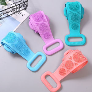 Lengthen Bath Silicone Back Scrubber for Shower Exfoliating Silicone Body Brush for Dry and Wet Brushing Lathers Well Comfortable Massage