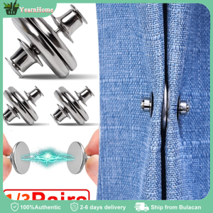 1 Pair Curtain Magnetic Buckle Curtain Clasp Tool-Free Removable Prevent Light Leakage Magnet Button