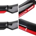 4Pcs Front Lips Bumper Depan Winglet Bumper Mobil Universal Lips Bumper 181Cm Bahan PP. 
