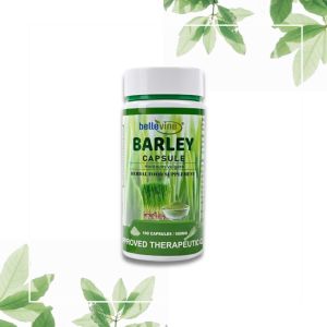 Bellevine Barley Organic Capsule 500mg 100 pcs capsules Genuine Barley Grass Supplement Cellular Health & Natural Detox Support Antioxidant FDA Registered
