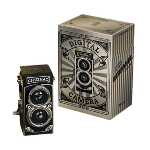 Retro Styles Mini Camera 1080P Video Recorder Camera with Double Lens for Street Photography Enthusiasts and Beginner