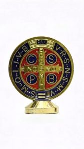 Nurm St. Benedict with Stand 55mm*45mm for Car Decoration Accessories Small Gift