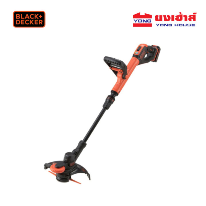 BLACK&DECKER เครื่องเล็มหญ้าไร้สาย 18V BCBT1820D1-B1 พร้อมหัวเส้นเอ็นและใบเรซิน