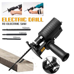 Electric Drill ChainSaw Convert Curve Reciprocating Jig Saw Adapter Electric Drill Jig Saws Connector Woodwork Cutting