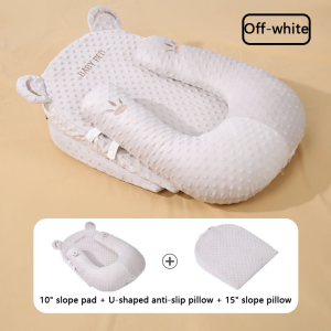 Newborn baby slope pillow to prevent vomiting milk overflow bloating baby feeding slope cushion lying down artifact