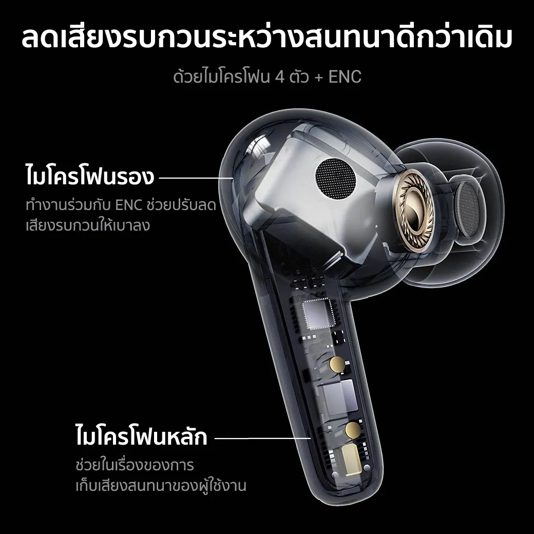 iSuper Evo Buds 2 หูฟังไร้สาย Bluetooth 5.3 มี Game Mode ไมค์ตัดเสียงรบกวน แบตอึด