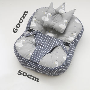 PREMIUM KASUR BAYI MULTIFUNGSI SOFA BAYI DENGAN GESPER SAFETY BELT PREMIUM TEBAL FREE BANTAL PEYANG CROWN