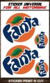 stiker set logo emblem Sprite Fanta Bengbeng. 