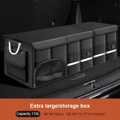 SEAMETAL Car Boot Organizer Foldable Large Capacity Car Trunk Storage Box Collapsible Car Storage Organiser 36/72/112L