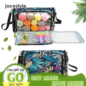 【New Arrival】 Knitting Yarn Organizer Multifunctional Crochet Yarn Tote Bag Thread Needles Organizer for Knitting Needles Crochet Hook
