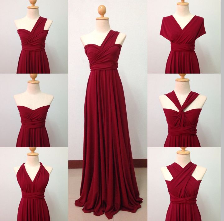 Maroon infinity sales gown