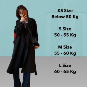 Hitchie 0Deg Women Long Knee Fall Autumn Down Windbreaker Woman Fleece Baju Sejuk Tebal Parka Korean Windproof 女秋天外套风衣
