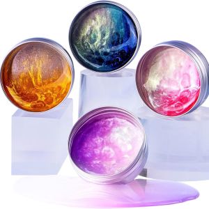 Nebula Series Set of 4 Slime Liquid Glass Non-Newtonian Fluid Putty Playdough Non-Sticky STEM Adult Children Stress Toy