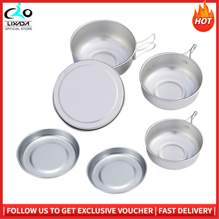 Camp Plates And Bowls Sets Backpacking Picnic Cooking Bowl Ultra