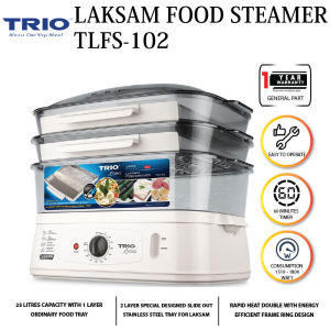 [ Laksam ] Trio Food Steamer TLFS-102 TLFS102