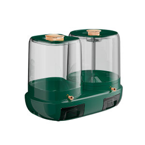 Justliving 1 cái hộp đựng gạo xoay Thùng gạo 5L + 6L 360 ° 4 lưới hộp đựng gạo Whole Grains hộp đựng gạo kín nhiều lưới hộp đựng thực phẩm hộp đựng thức ăn hộp đựng gạo