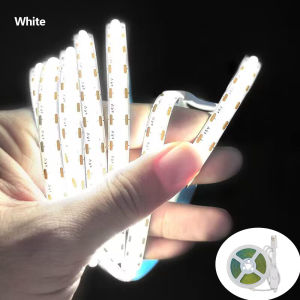 COB LED Strip Light 360 LEDs High Density Flexible COB LED Lights USB Battery Powered 5V Cut Freely Strip Lights for Living Room Bedroom Ceiling Warm/White LED Tape 1M 5M