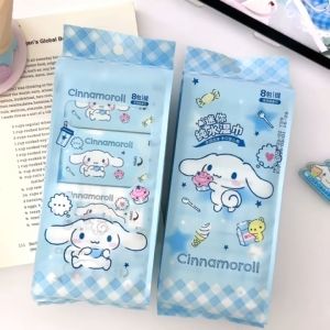 Tisu Basah Mini 蓝耳朵卡通湿纸巾 Mini Cartoon Puppy Wet Wipes 儿童手口清洁无味纯水湿巾Portable Pure Water Cleaning Wipes