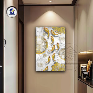 Koi Carp Living Room Decoration Luxury Beautiful Affordable Art Painting Living Room Decoration