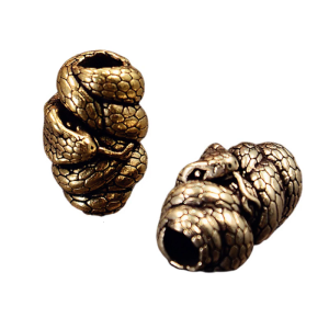 Khắc Rắn Rắn Mặt Dây Chuyền Cho thủ công tự làm Và Paracord Phụ kiện thiết bị Paracord Bead Văn Hóa Thủ Công Mỹ Nghệ