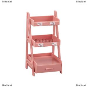 [COD] Biubiuni 1:12 Dollhouse Miniature Plant Flower Stand Shelf Bookshelf Display Rack Furniture Fairy Garden Tool Storage Rack Model Toy