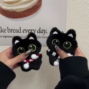 Taiwan ShippingBlack Cat Charm Cat Charm Bag Pendant Charm Small Black Charcoal Charm Black Cat Charm Doll Small Charm