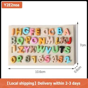 【Local shipping】 Silicone Letters Numbers Fondant Cake Mold DIY Sugarcraft Chocolate Baking Decor