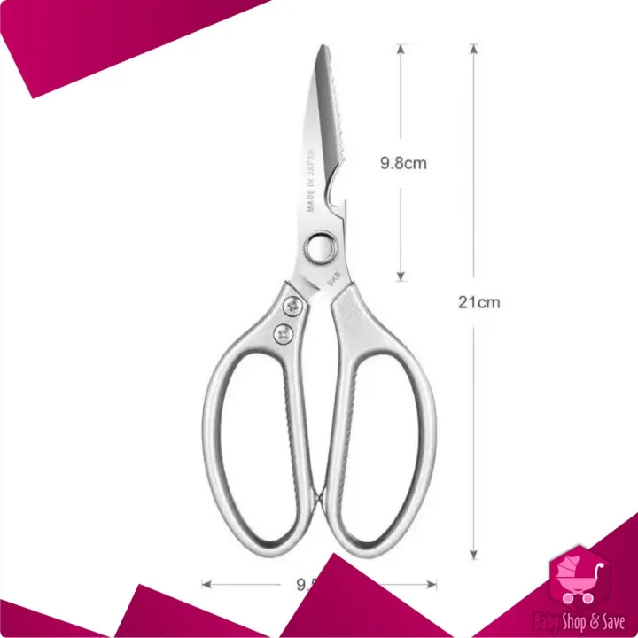 BabyShop-C976%20Gunting%20Dapur%20Serbaguna%20Stainless%20Tahan%20Karat%20/%20Gunting%20Ayam%20Ikan%20Daging%20Sayuran%20-%20Image%2010