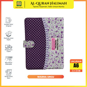 Mushaf Halimah Tajwid Agenda Al Quran Terjemahan Wanita Pelangi Ukuran A6 Alquran Tafsir Terjemah