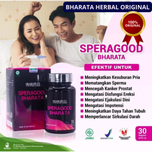 Obat Kesuburan Pria | Mematengkan Seperma | Mengatasi Disfungsi Ereksi SPERAGOOD BHARATA 100% Original Bharata Kemasan/Bentuk