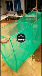 Jaring Keramba Ikan Hapa Bahan Waring RK Double Ukuran 15m x 1m