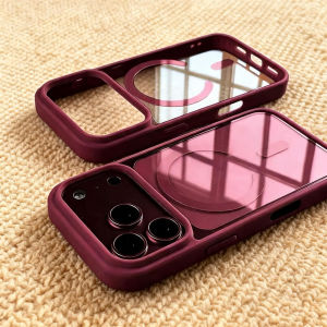 Fashion For Magsafe Wireless Charge Phone Case For IPhone 17 Air 16 15 14 Plus 13 12 11 17 18 Pro Max Transparent Acrylic Cover