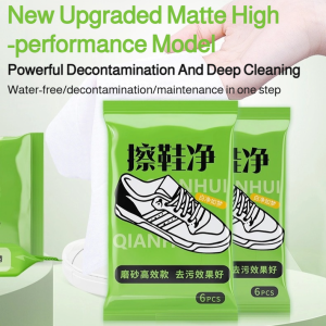 White shoes water-free shoe cleaning wipes No-rinse sneaker cleaning Abrasive particles for strong stain removal