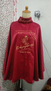 apron makeup/celemek make up/bridal/bride/make up artist/make over/tata rias wajah/eyelast/kain penutup badan/jubah make up/ready/cod/celemek custom bordir/bordire