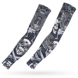 2Pcs Breathable Quick Dry Sleeves Summer Arm Protection Motorcycle Rider Arm Tattoo Sleeves Cycling Fishing Arm Warmers Cuff H260928