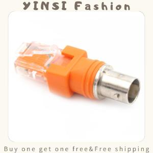 YINSI BNC Female to RJ45 Male Coaxial Barrel Coupler Adapter RJ45 to RF Connector