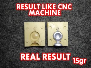 Molding Cetakan Bandul Timah Pemberat Pancing Model Koin 15gr Lead Sinker
