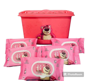 1 thùng 10 gói khăn giấy ướt Phú Đạt ko mùi hoá chất luôn an toàn cho da bé kèm tặng thùng nhựa xịn sò (120 tờ/gói)