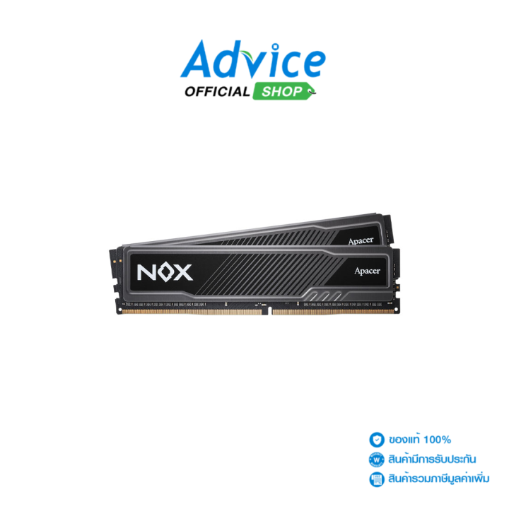 RAM DDR4(3200) 16GB (8GBX2) APACER NOX | Lazada.co.th