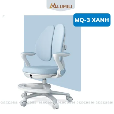 ghế trẻ em chống gù chống cận ghế thông minh cho bé LUMILI MQ31 ghế điều chỉnh độ cao chống cong vẹo cột sống ghế văn phòng ghế xoay 360 độ nâng hạ độ cao tay ghế di động