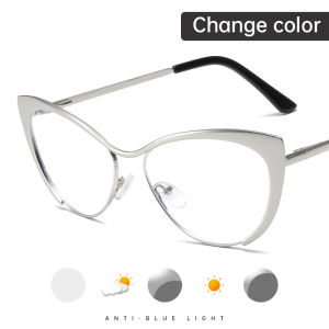 🔥Cozyrooms👍Retro Cat Type Metal Anti-blue Eyeglasses American Cool Eyeglasses Frame Women