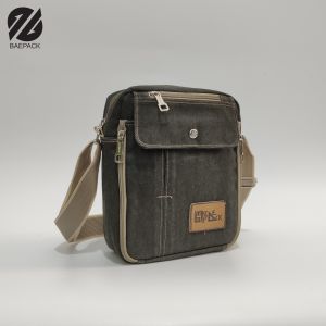 Baepack Tas Selempang Pria Premium Kanvas Xavier Mocca / Sling Bag / Tas Bahu Cowok Canvas / Organizer Travel Bag