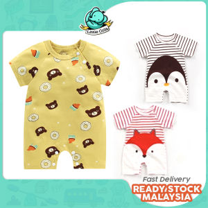 Ready Stock Baju Bayi sejuk Rompers Baby Clothing Cartoon Jumpsuits Newborn Infant kids One Piece Boy Girl Kids Clothes