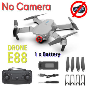 UAV E88 RC Quadcopter Folding Portable Drone  WiFi FPV Dual Camera  4K HD Camera Hold Altitude Mode Can Follow Camera